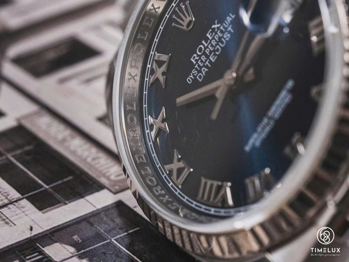 Rolex 116234 Datejust Blue Roman Dial Jubilee 36mm Giá $6500